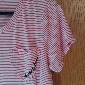 Lauren Conrad Sweet Love Striped Tee